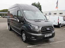 Ford Transit 350 EcoBlue Limited L3 H3 170 BHP GREY VAN WITH HEATED STEERING AND SEATS TWIN SIDE DOORS - U11336