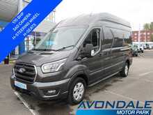 Ford Transit 350 EcoBlue Limited L3 H3 170 BHP GREY VAN WITH HEATED STEERING AND SEATS TWIN SIDE DOORS 2.0 5dr - U11337