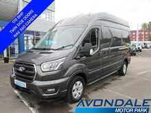 Ford Transit 350 EcoBlue Limited L3 H3 170 BHP GREY VAN WITH HEATED STEERING AND SEATS TWIN SIDE DOORS 2.0 5dr - U11338