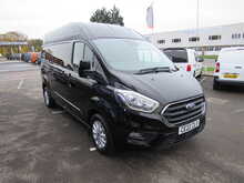 Ford Transit Custom 320 EcoBlue Limited L2 H2 185 BHP BLACK EURO 6 VAN WITH TWIN SIDE DOORS HIGH SPEC 2.0 5dr Panel Van - U11371