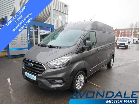 Ford Transit Custom 300 EcoBlue Limited L2 LWB GREY MATTE SPORT STYLED SAT NAV R-CAMERA VAN 2.0 5dr Panel Van Manual Diesel