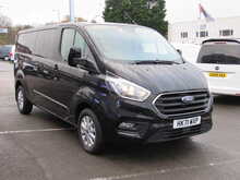 Ford Transit Custom 300 EcoBlue Limited LWB L2 BLACK EURO 6 VAN WITH SERVICE HISTORY 2.0 5dr Panel Van Manual Diesel - U11392