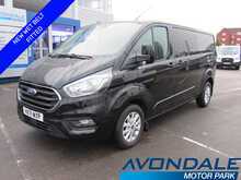 Ford Transit Custom 300 EcoBlue Limited LWB L2 BLACK EURO 6 VAN WITH SERVICE HISTORY 2.0 5dr Panel Van Manual Diesel - U11392