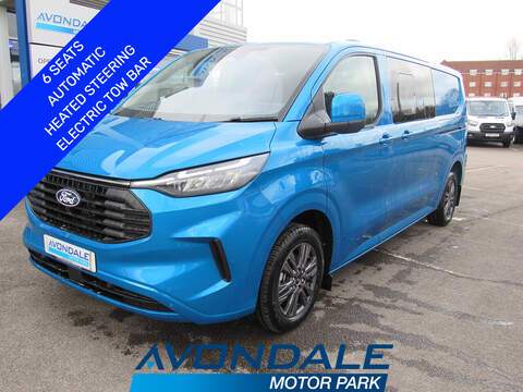 Ford Transit Custom 2.0 320 EcoBlue Limited  170 BHP AUTOMATIC L2 LWB BLACK KOMBI VAN HIGH SPEC 2.0 5dr Combi Van Automatic Diesel