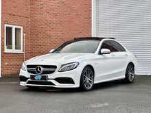 2017 MERCEDES C63 V8 BI TURBO SALOON + 24K MILES + 470BHP + PAN SUNROOF