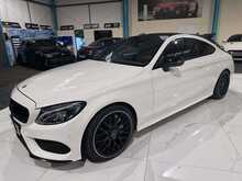 2017/17 MERCEDES C250D AMG LINE PREMIUM PLUS COUPE + BURMEISTER SOUND + RED LEATHER
