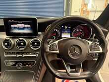2017/17 MERCEDES C250D AMG LINE PREMIUM PLUS COUPE + BURMEISTER SOUND + RED LEATHER