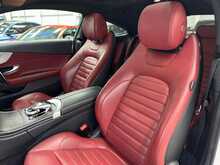 2017/17 MERCEDES C250D AMG LINE PREMIUM PLUS COUPE + BURMEISTER SOUND + RED LEATHER