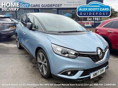 Renault Scenic 1.5 dCi Dynamique Nav MPV 5dr Diesel Manual Euro 6 (s/s) (110 ps) - U79241