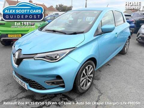 Renault Zoe R135 EV50 52kWh GT Line + Auto 5dr (Rapid Charge) - U79339
