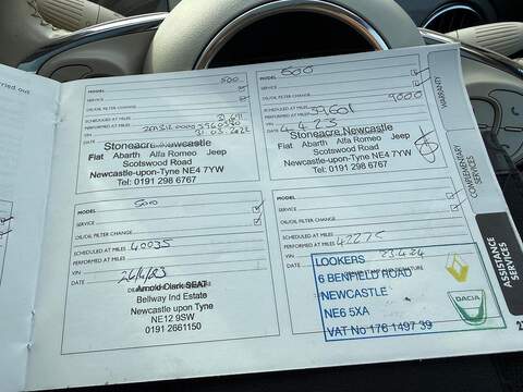 Fiat 500 1.2 Lounge Hatchback 3dr Petrol Manual Euro 6 (s/s) (69 bhp) - U79429