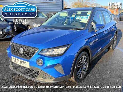 SEAT Arona 1.2 Sport Nav Premium SUV 5dr Petrol Manual Euro 6 (s/s) (83 ps)
