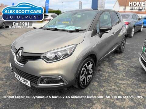 Renault Captur dCi Dynamique S Nav SUV 1.5 Automatic Diesel - U79456