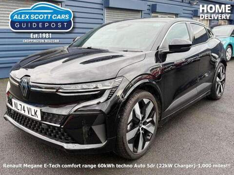 Renault Megane E-Tech comfort range 60kWh techno Auto 5dr (22kW Charger) - U79646
