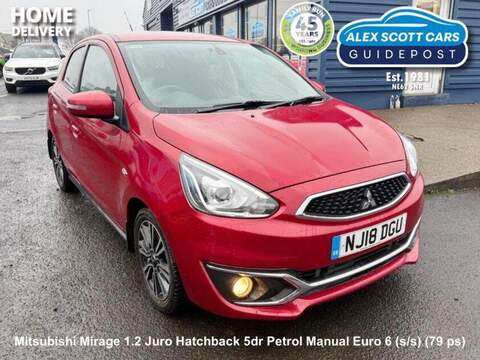 Mitsubishi Mirage 1.2 Juro Hatchback 5dr Petrol Manual Euro 6 (s/s) (79 ps) - U79812