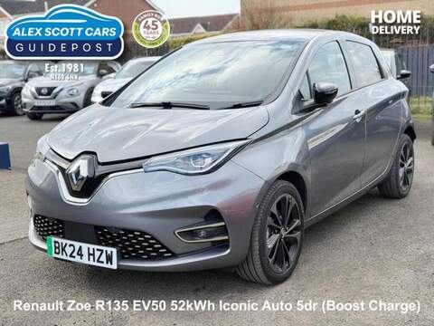 Renault Zoe R135 EV50 52kWh Iconic Auto 5dr (Boost Charge) - U80032