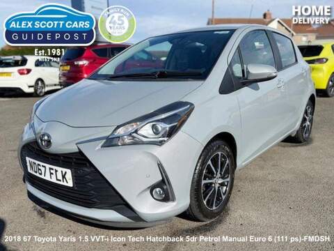 Toyota Yaris 1.5 VVT-i Icon Tech Hatchback 5dr Petrol Manual Euro 6 (111 ps) - U80077
