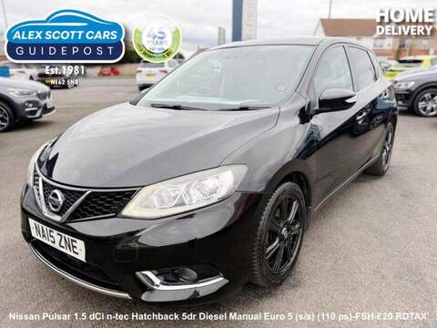 Nissan Pulsar 1.5 dCi n-tec Hatchback 5dr Diesel Manual Euro 5 (s/s) (110 ps) - U80125