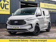 Ford Transit Custom Signature 320 2.0 EcoBlue 136 BHP Limited L1 SWB 6 Seat Doublecab Conversion Euro 6 Diesel 8 Speed Automatic Van