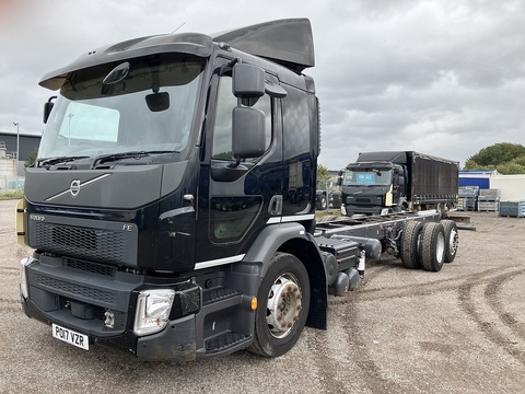 One Used Volvo FE 250bhp 6x2 rigid 0.0 2dr Curtain Side I-Shift Diesel
