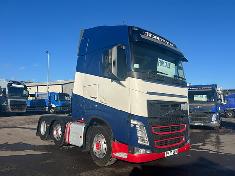 One Used Volvo FH 460bhp 6x2 Globetrotter tractor unit
 12.8 2dr Tractor Unit I-Shift Diesel