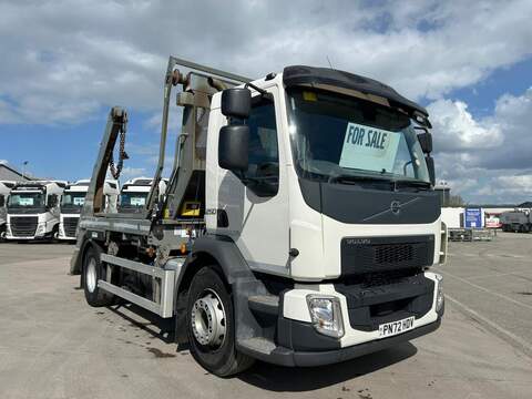 One Used Volvo FL 250bhp 4x2 rigid 11 2dr Skip Loader I-Shift Diesel