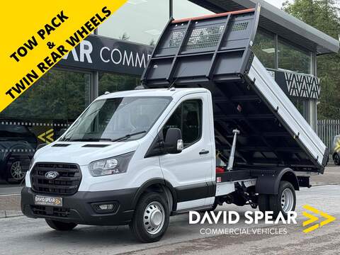 Ford Transit TDCI 130ps 350 7 Seat Double Cab 1-Way Tipper DRW with With A/C, SAT NAV & 12" Screen 2.0 4dr Tipper Manual Diesel
