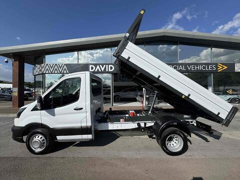 Ford Transit TDCI 130ps 350 Single Cab 1 Stop Tipper with Air Con, Reversing Camera & 12" Screen - N4556