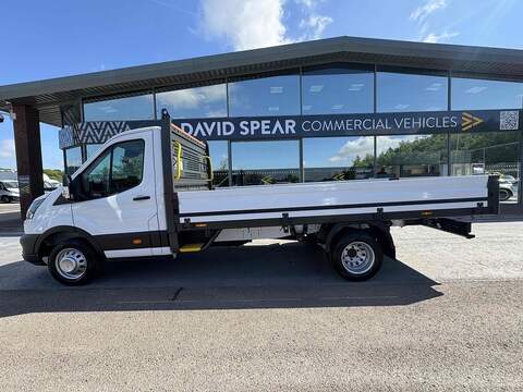 Ford Transit TDCI 130ps 350 DRW L4 Lwb 4.2 Metre Dropside with 12" Screen, Air Con, Twin Rear Wheels & Rev Cam - N4560