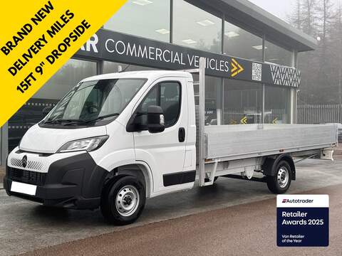 Citroen Relay TDCI 350 13'9" L4 Dropside With 500kg Tailift, DRW 12" Screen A/C , Safety Rails 2.0 2dr Dropside Manual Diesel