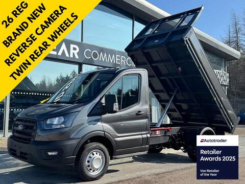 Ford Transit 2.0 350 EcoBlue Leader Tipper 130ps DRW L2 Euro 6 with F/S/H and 1 Owner 2.0 2dr Tipper Manual Diesel
