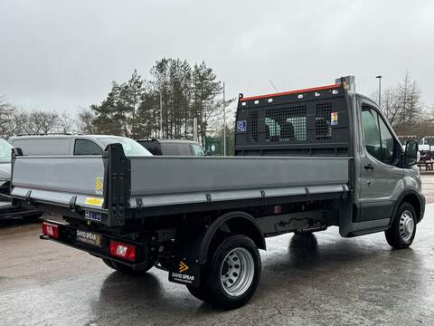 Ford Transit 165ps 350 Leader Single Cab Tipper DRW with A/C, Rev Cam and 12" Screen - N4709