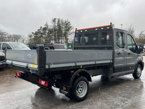 Ford Transit TDCI 165ps 350 7 Seat Double Cab 1-Way Tipper DRW With Air Con & 12" Screen - N4717