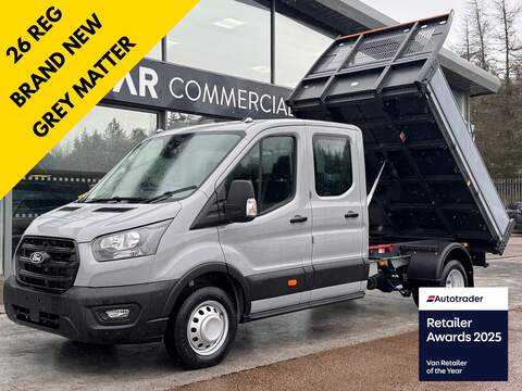 Ford Transit 2.0 350 EcoBlue Leader Tipper 130ps DRW L2 Euro 6 with F/S/H and 1 Owner 2.0 2dr Tipper Manual Diesel