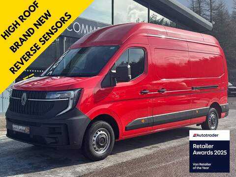 Renault Master DCI 135ps 35 Business+ L3H2 Lwb High Roof With Air Con, Rev Sens & Ply 2.3 5dr Panel Van Manual Diesel