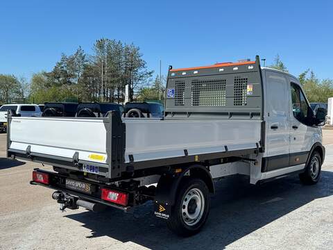 Ford Transit 350 Leader 130ps Double Cab Utility Tipper with A/C 12" Screen, Tow Pack, Beacon & Deadlocks - N4773