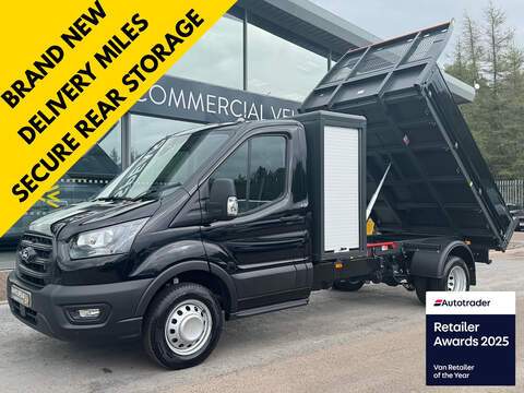 Ford Transit TDCI 130ps 350 Single Cab 1 - Stop Caged Tipper with Stop/Start & Beacons 2.0 2dr Tipper Manual Diesel