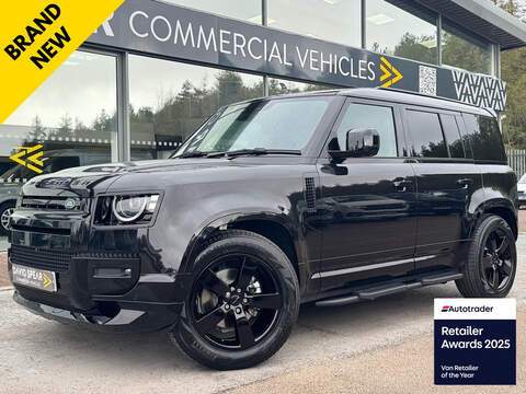 Land Rover Defender Hard Top S D250 4WD with DSCV Exclusive Upgrades, Air Suspension ,Detachable Towbar, Sat Nav 3.0 5dr Car Derived Van Automatic Diesel