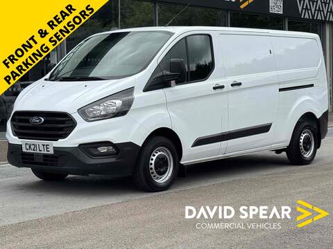 Ford Transit Custom 130ps 300 Leader L2 H2 Euro 6 with Ply Line, 2 Keys & 1 Owner 2.0 5dr Panel Van Manual Diesel