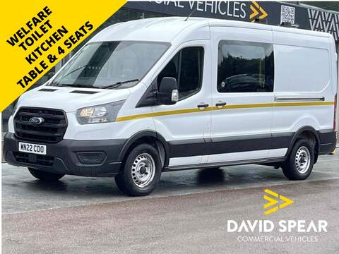 Ford Transit 170ps 350 Leader RWD L4H3 4.1M Euro 6 with Bluetooth, 1 Owner & Full Service History 2.0 5dr Panel Van Manual Diesel