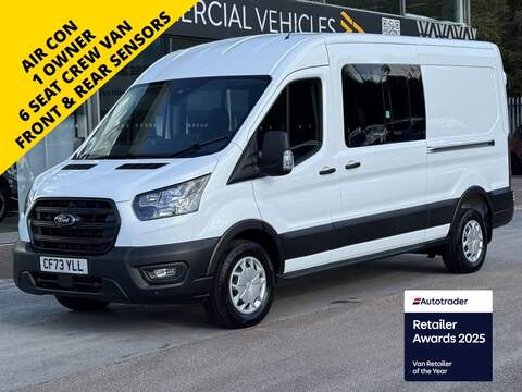 Ford Transit 350 EcoBlue Trend TDCI 130ps 350 6 Seat Crew FWD L3H2 2.5M with Air Con, Cruise Control, Car Play 2.0 5dr Combi Van Manual Diesel