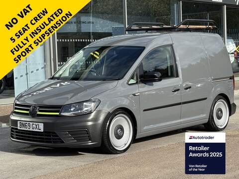 Volkswagen Caddy TDI 140ps CR35 Commerce Plus L4 Lwb 4.3M with Air Con, Rev Cam, Heavy Duty Ply & Delivery Miles 2.0 5dr Panel Van Automatic Diesel