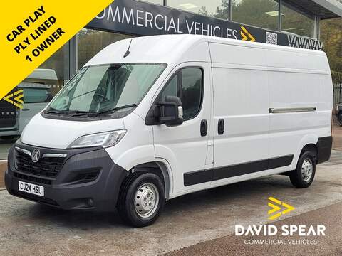 Vauxhall Movano CDTi 140ps 3500 BiTurbo Dynamic FWD L3H2 3.6M Euro 6 with Air Con, Sat Nav, Cruise Control & 1 Owner 2.2 5dr Panel Van Manual Diesel