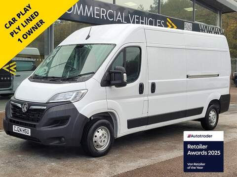 Vauxhall Movano Turbo D 2300 Prime 100PS Lwb with Air con, Sat Nav & Car Play 1.5 6dr Panel Van Manual Diesel