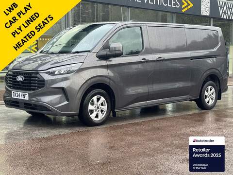 Ford Transit Custom 45kWh 122PS Acenta Auto With Rear Parking Sensors, Twin side Doors With Only 6k Miles 0.0 6dr Panel Van Automatic Electric