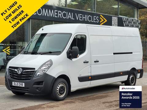 Vauxhall Movano CDTi 3500 BiTurbo Prime  FWD L3H2 3.6M Euro 6 with Air Con, Sat Nav, Cruise Control & 1 Owner 2.2 5dr Panel Van Manual Diesel