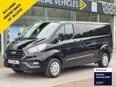 Ford Transit Custom TDI 140ps CR35 Commerce Plus L4 Lwb 4.3M with Air Con, Rev Cam, Heavy Duty Ply & Delivery Miles 2.0 5dr Panel Van Manual Diesel