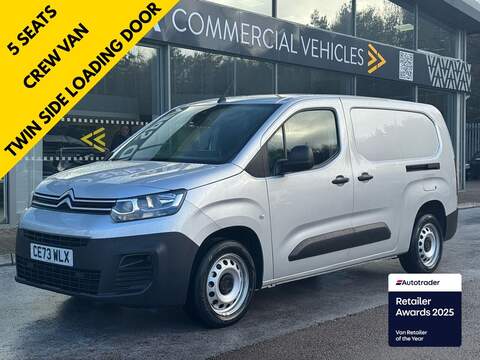 Citroen Berlingo T EcoBoost MHEV Sport 1.0 125PS Euro 6 with 1 Owner, 2 Keys, Aircon, Car Play & 17" Alloys 1.0 3dr Car Derived Van Manual Petrol
