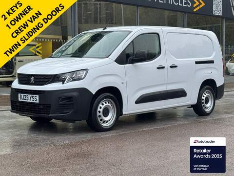 Peugeot Partner HDI 165ps Camper Spec L4H2 XLWB with 2 Captains Seats, 16" Alloys, Delivery Miles Only 2.2 5dr Panel Van Manual Diesel