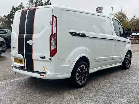 Ford Transit Custom 310 Sport 2.0 185PS Euro 6 with 1 Owner, 2 Keys, Alloys, Reverse Camera, Deadlocks & Shelving - U105506